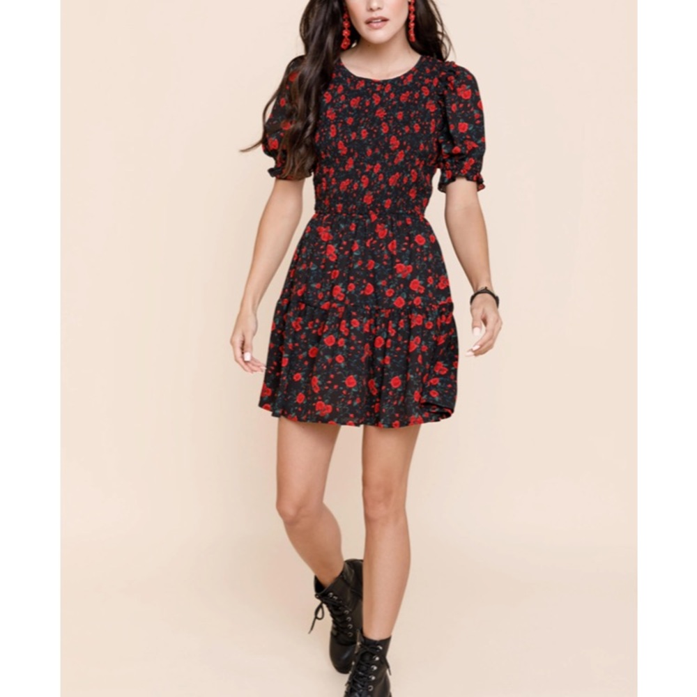 Kelsey Smock Top Mini Dress